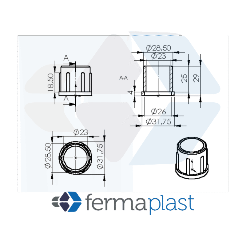 Bucha De Redução 1.1/4" P/ 7/8"