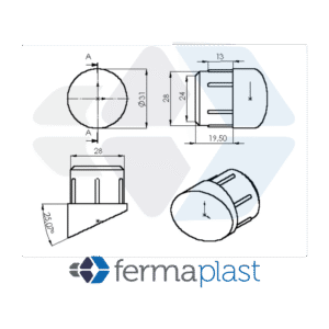 PRODUTO - 10143 Ponteira Plástica 1.1/4" Pata De Cavalo 25º