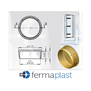 Ponteira Plástica 2" Interna Reta