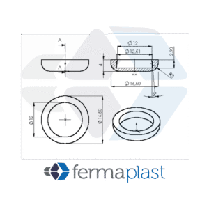 Tampa Cabeça Parafuso 1/4"