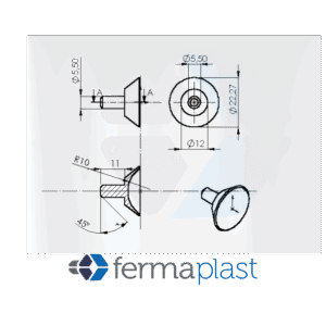 PRODUTO - 20010 Ventosa 23 Mm Pvc Transparente