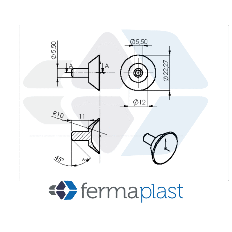 PRODUTO - 20010 Ventosa 23 Mm Pvc Transparente