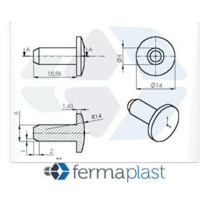 PRODUTO - 20015 Batoque Singer Pvc Mole