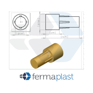 Suporte De Prateleira Pino 8x6 Mm