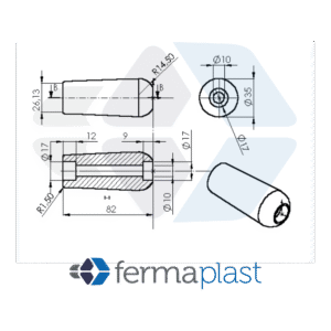 PRODUTO - 20028 Cabo De Manivela 3/8" P/ Cama Hospitalar