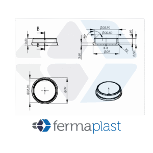 PRODUTO - 20029 Tapa Furo 35 Mm