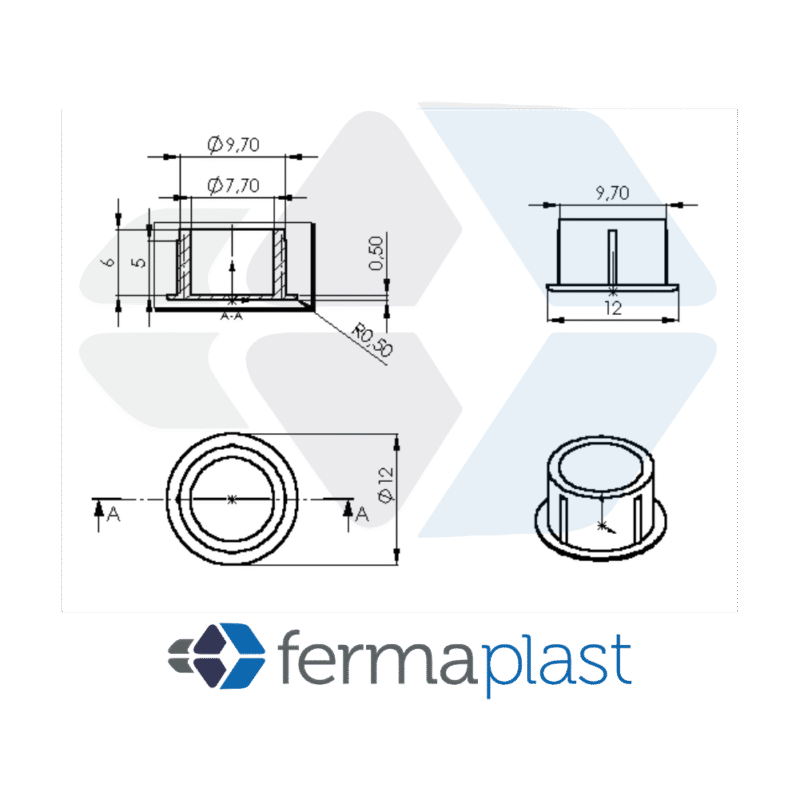 PRODUTO - 20034 Tapa Furo 10 Mm
