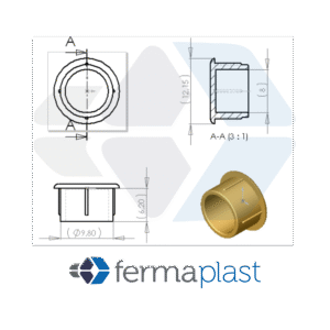 PRODUTO - 20034 tapa furo 10mm Tapa Furo 10 Mm