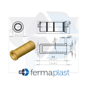 Bucha Suporte De Soro 7/8"×1/2"x50 Mm