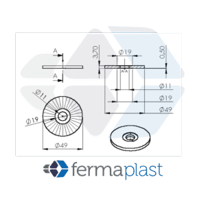 PRODUTO - 20375 Arruela Raiada 48,8x10,5x4 Mm