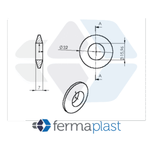 PRODUTO - 27020 Arruela P/ Pebolim Pvc