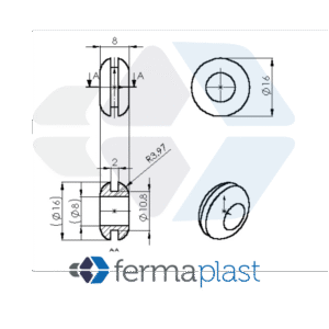 PRODUTO - 30020 Passa Fio 8,5 Mm Pvc
