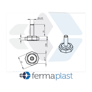 PRODUTO - 40006 Nivelador Oitavado 22x