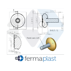 PRODUTO - 40016 deslizador 38mm Nivelador 37x