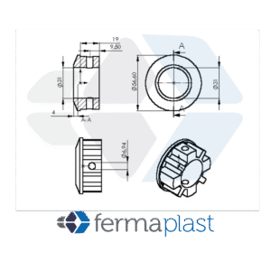 PRODUTO - 60010 Bucha 2.1/4" Superior P/ Cadeira Giratoria