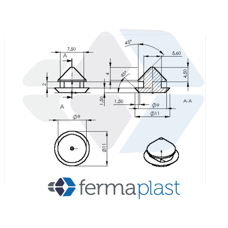 Batente Gabinete Pvc Mole