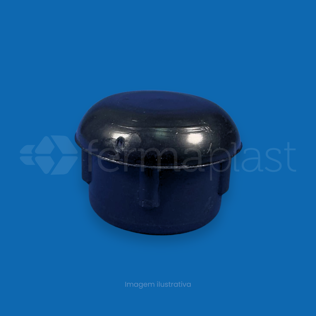 Ponteira 1" Interna Abaulada de alta resistência para tubos redondos. O acabamento curvo ideal para móveis e estruturas de 25,4 mm com a qualidade Fermaplast. Confira agora!
