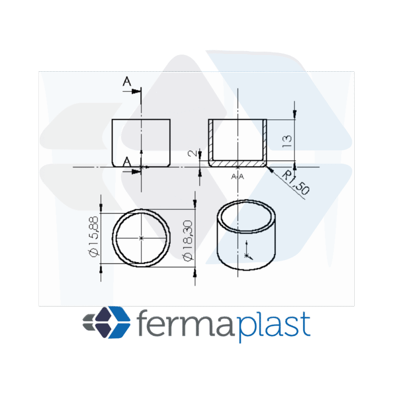 Ponteira Plástica 5/8" Externa Especial