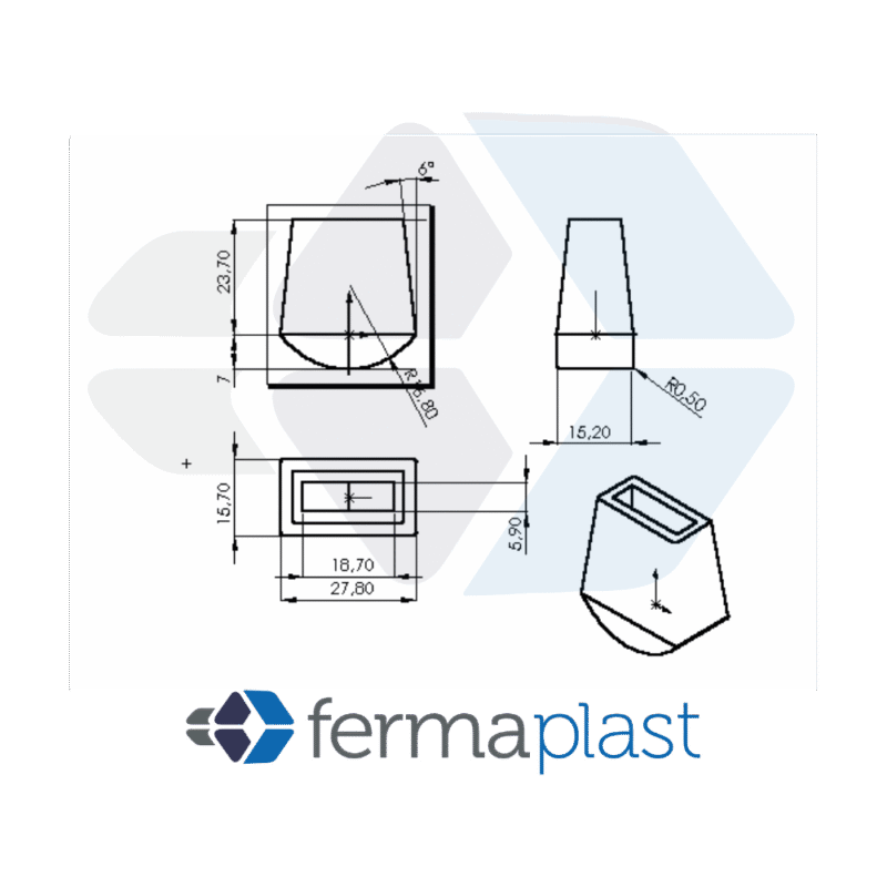 PRODUTO - 10170 Ponteira Plástica Externa 1/8"x1/2" Conica
