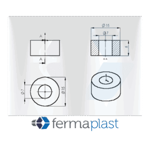 PRODUTO - 20022 Espaçador 8x15 Mm