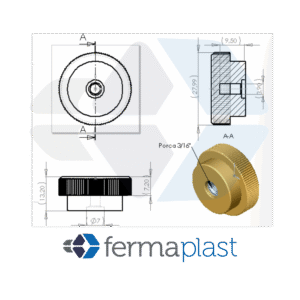 PRODUTO - 50014 manipolo 28 x porca 3!16 Manipulo Porca 28x3/16"