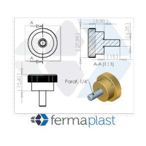 PRODUTO - 50016 manipolo 28 x 1!4 x 15mm Manipulo 26x