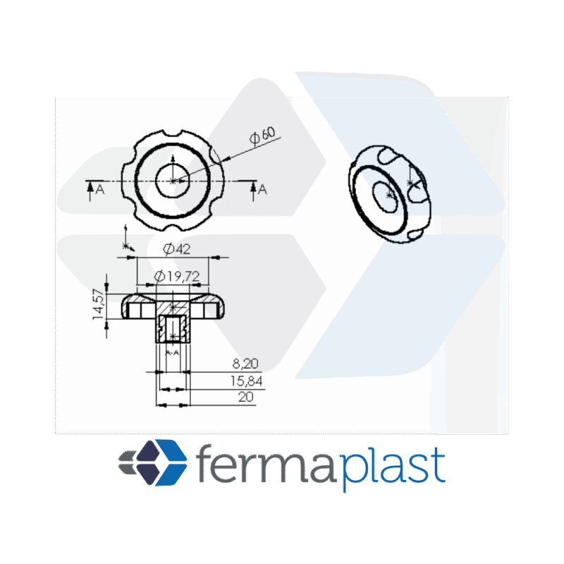 PRODUTO - 50070 Manipulo Porca 60x