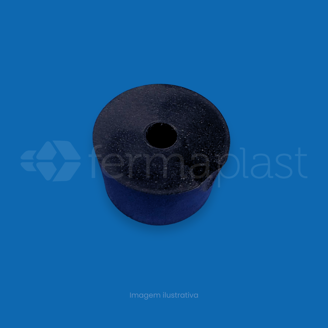 Pezinho Furado 15x10 Mm Pvc Mole / Duro - Imagem 3