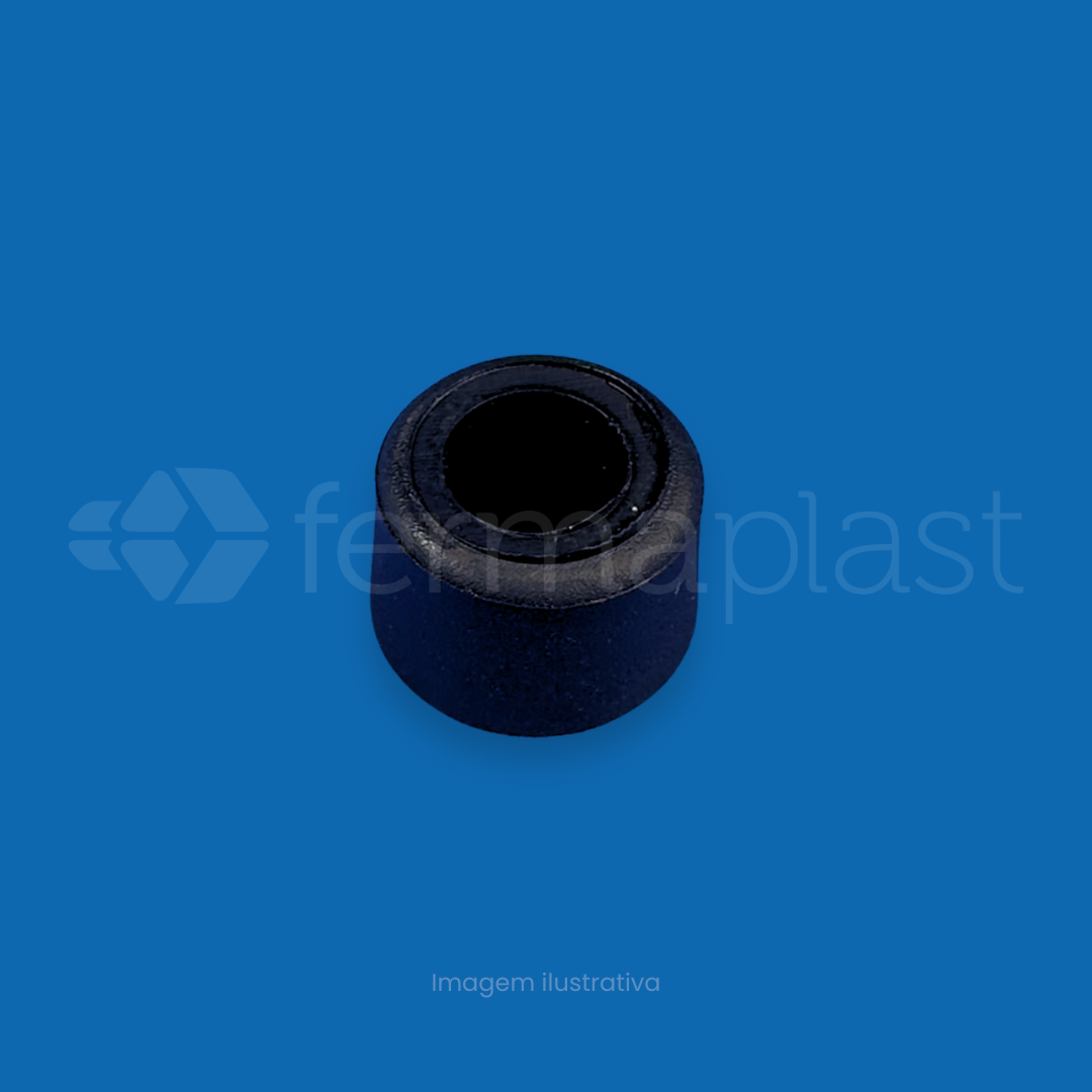 Pezinho Furado 15x10 Mm Pvc Mole / Duro