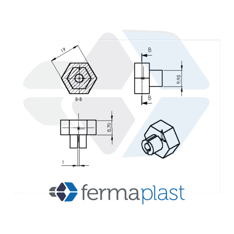 PRODUTO - 60007 Bucha Do Pe Regulavel P/ Metalao